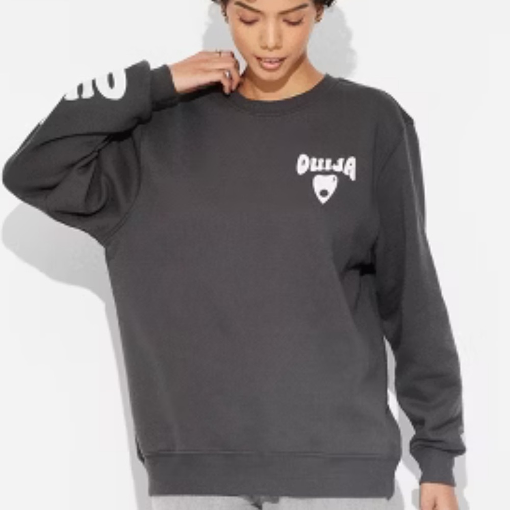 Women's Trendy Ouija Board '24 Graphic Sweatshirt in Black, Size XL
